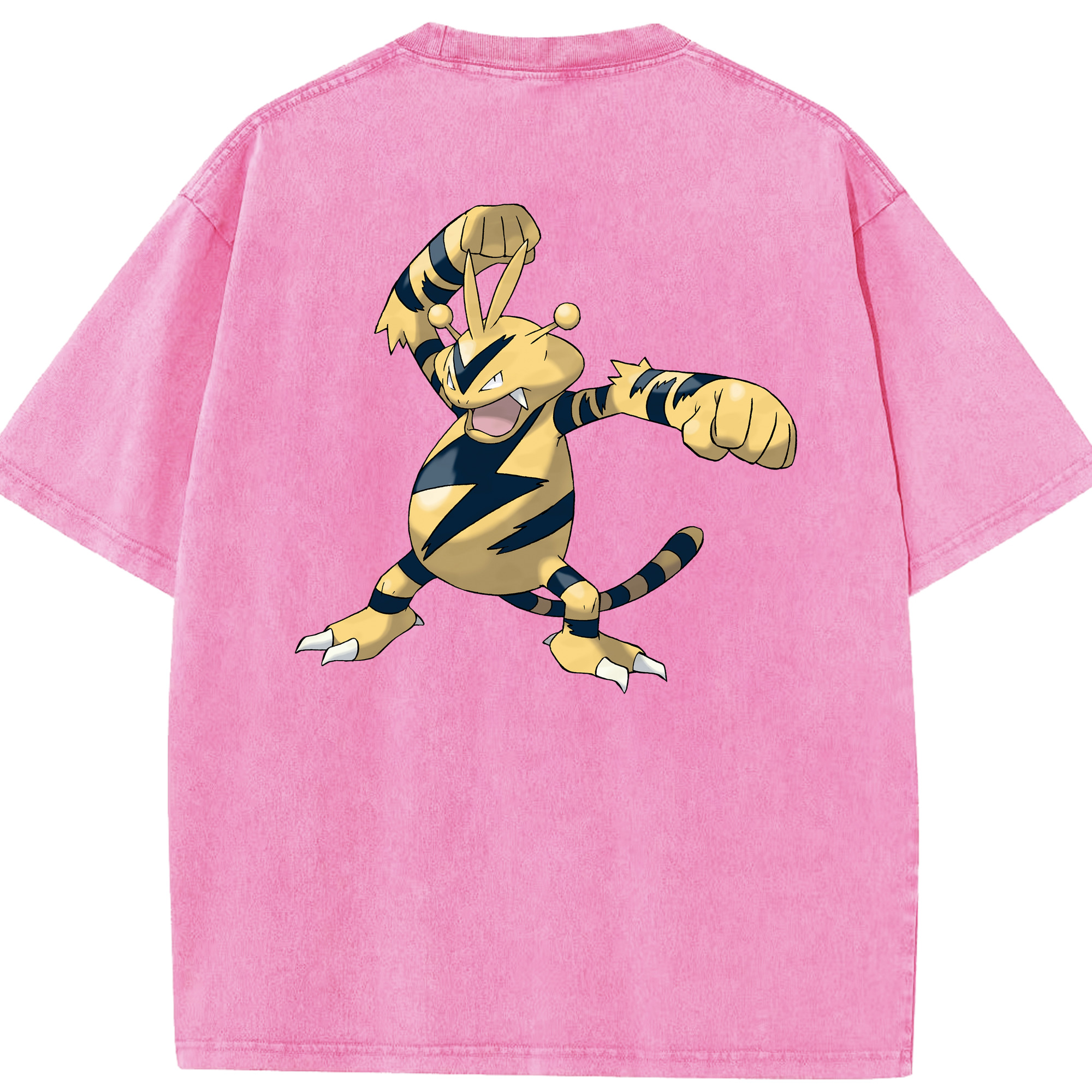 （画像用） ポケットモンスター Pokémon 綿100% ヴィンテージ風 半袖Tシャツ（背面プリント）
